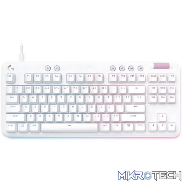 920-010422-keyboards-43407789981860 Logitech G G713 TKL GX Tactile Lightsync RGB Wired Mechanical Gaming Keyboard - White Mist 920-010422 - Image 1