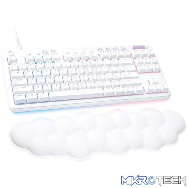 Logitech G G713 TKL GX Tactile Lightsync RGB Wired Mechanical Gaming Keyboard - White Mist 920-010422 - Image 2