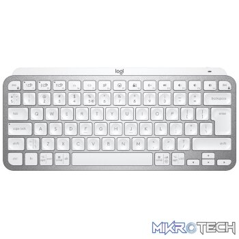 Logitech Mini Minimalist Wireless Illuminated Keyboard MX Keys - Pale Grey 920-010499