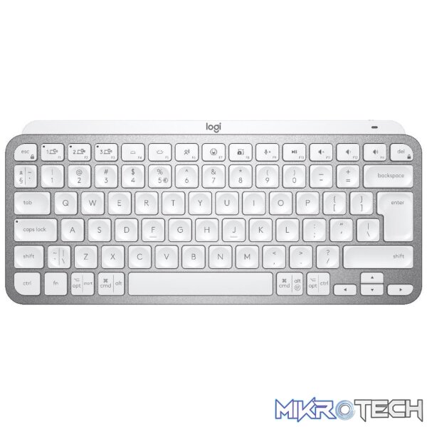 920-010499-keyboards-34828286001316 Logitech Mini Minimalist Wireless Illuminated Keyboard MX Keys - Pale Grey 920-010499 - Image 1