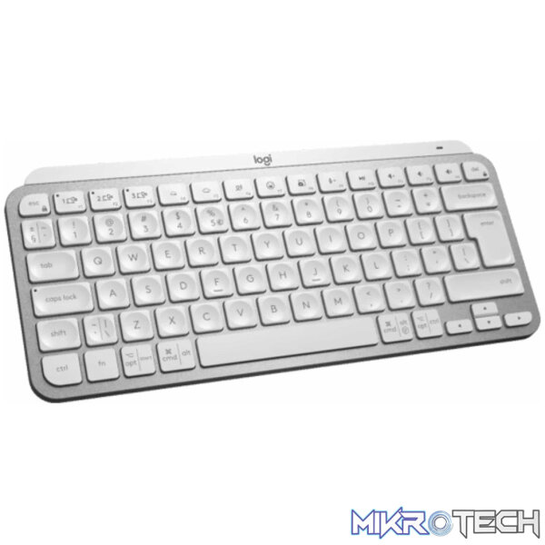 Logitech Mini Minimalist Wireless Illuminated Keyboard MX Keys - Pale Grey 920-010499 - Image 2