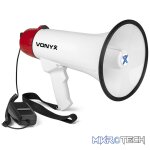 Vonyx Meg045 Megaphone 45W With Record Siren Usb Bt Battery