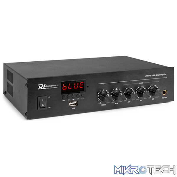 952078PDM_1 Power Dynamics - Pdm45 100V Compact Mixer-Amplifier Usb/Fm/Bt - Image 1