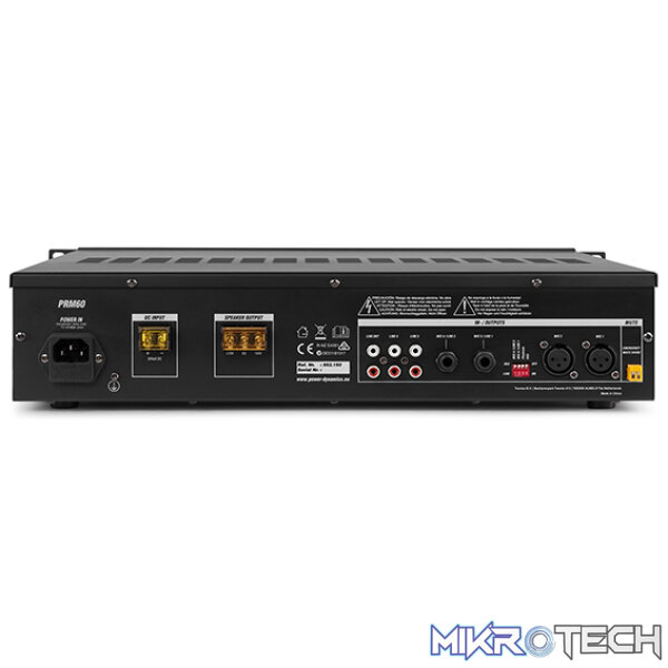 Power Dynamics - Prm60 Mixer-Amplifier Usb/Sd/Bt - Image 4