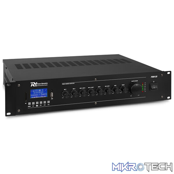 952152PDM_1 Power Dynamics - Prm120 100V Mixer-Amplifier - Image 1