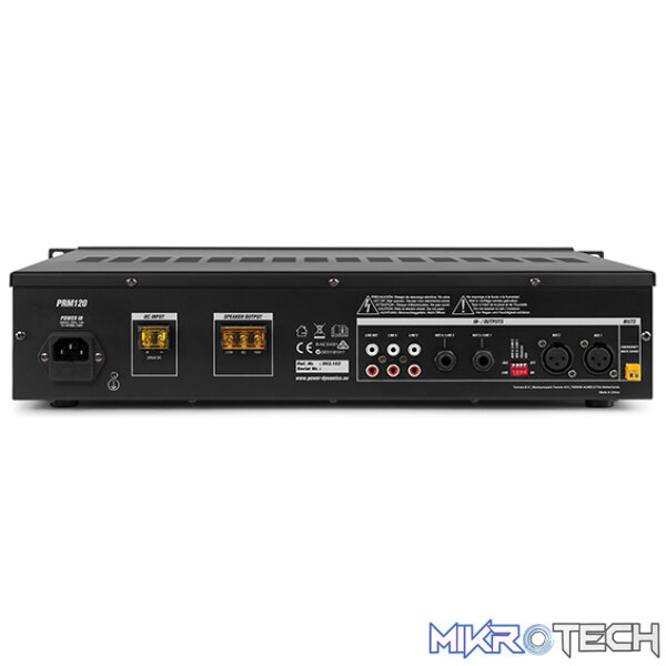 Power Dynamics - Prm120 100V Mixer-Amplifier - Image 4