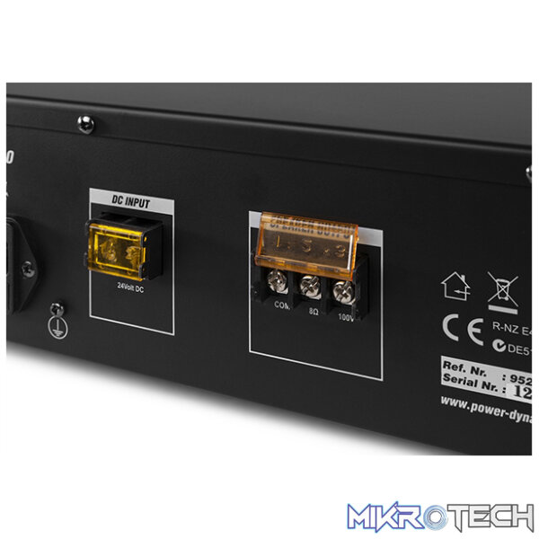 Power Dynamics - Prm120 100V Mixer-Amplifier - Image 9