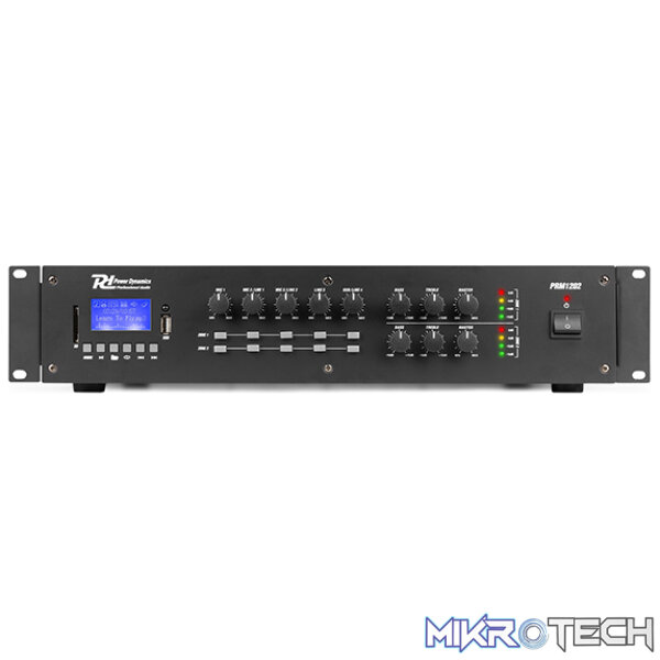 Power Dynamics - Prm1202 100V 2-Ch Mixer-Amplifier 2-Zone - Image 2