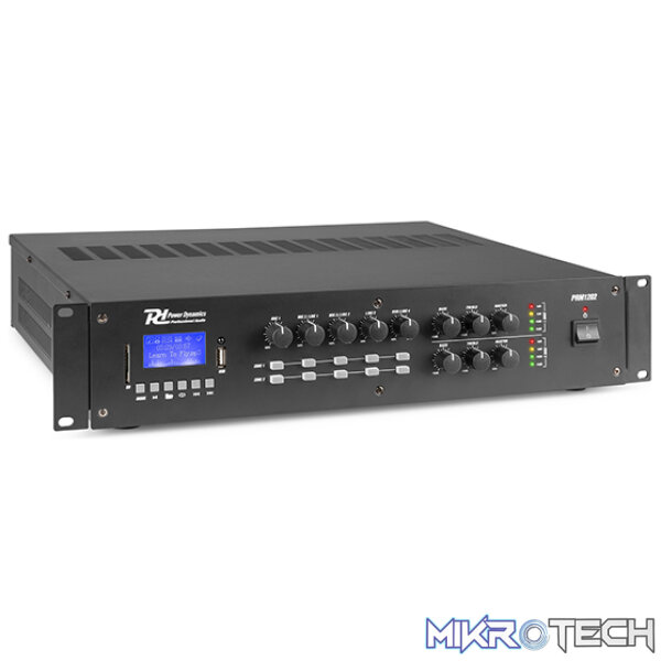 Power Dynamics - Prm1202 100V 2-Ch Mixer-Amplifier 2-Zone - Image 3
