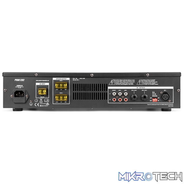 Power Dynamics - Prm1202 100V 2-Ch Mixer-Amplifier 2-Zone - Image 4