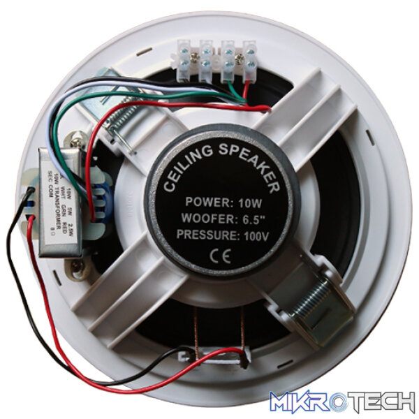 Filo - Ec6V Quick Fit Metal Ceiling Speaker 100V 6.5In 10W - Image 3