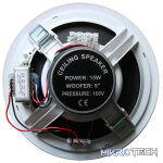 Filo - Ec8V Quick Fit Metal Ceiling Speaker 100V 8In 15W - Image 3