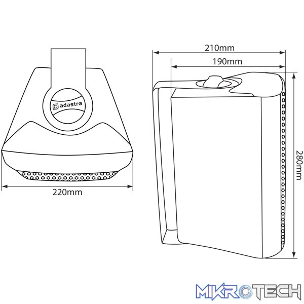 Adastra - Bc6V-B 100V Indoor Speakers - Image 3