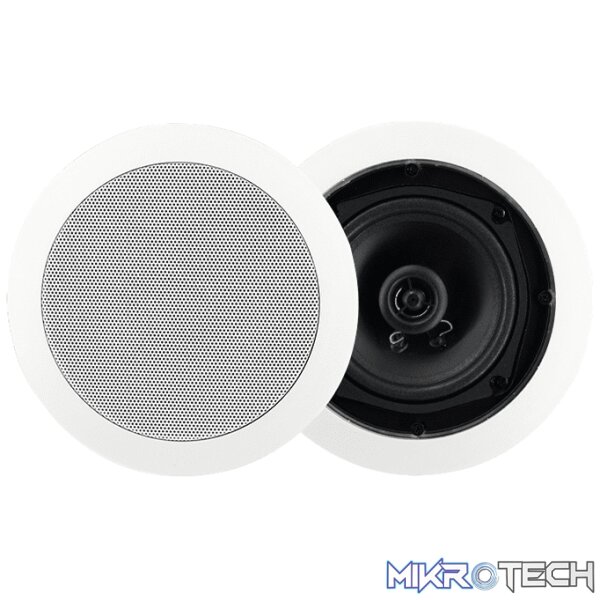 954.827FI_1 Filo - Cavsc8Cxb 8" Ceiling Speaker Coax Tweeter Metal Grill - Black - Image 1