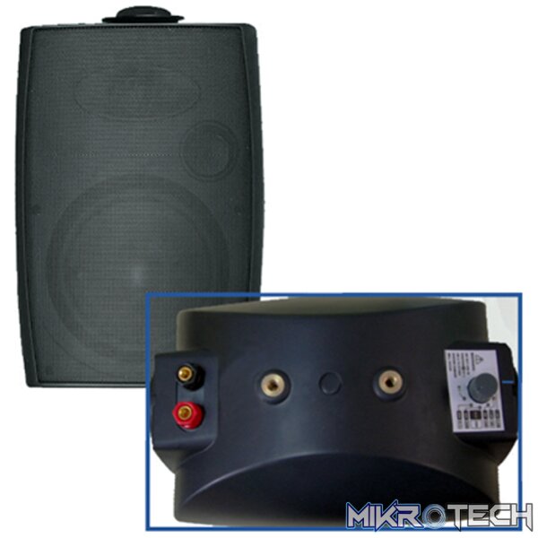 954813FI_1 Filo - Cavsm6B 6" Moulded Speaker & Dome Tweeter W/Bracket 40W Black - Image 1