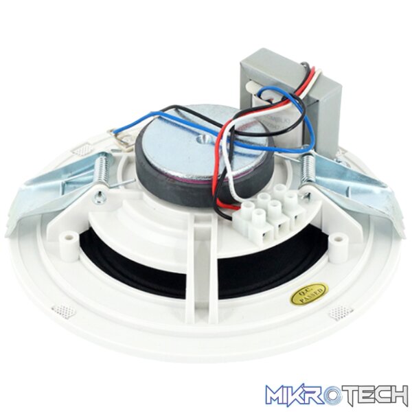Filo - Cavsc6W 6In 6W Ceiling Speaker Dual Cone Metal Grill - White - Image 2