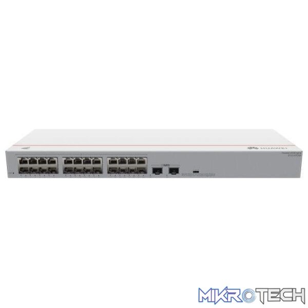 98012198-network-switches-52920562418031 Huawei CloudEngine S110-24LP2SR 24xGE ports 124W PoE+ 1U Switch - Grey 98012198 - Image 1