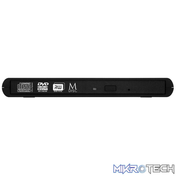 Verbatim Slimline CD/DVD Optical Disc Drive Black DVD-RW - Image 3