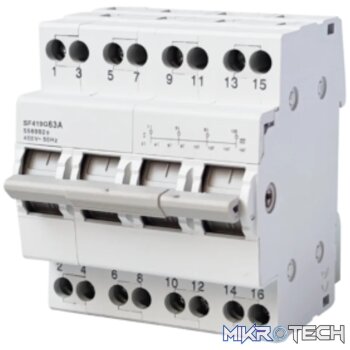 AC Changeover Switch 63A 4P Din-Rail