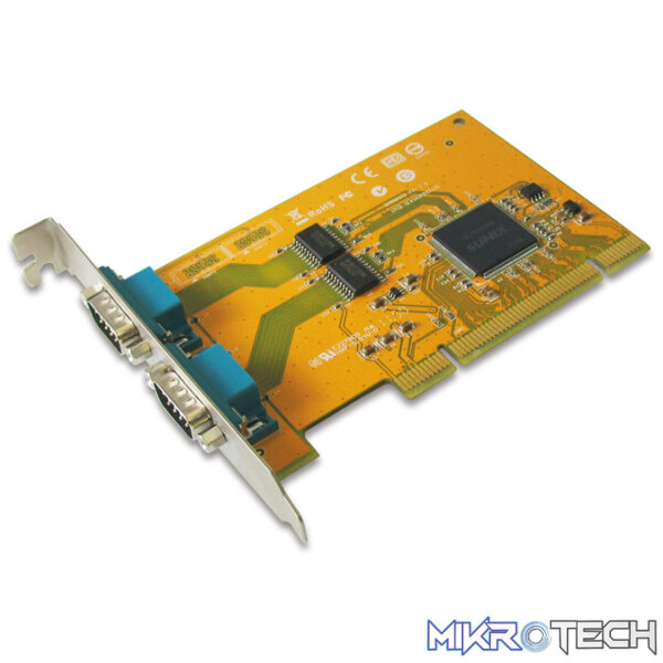 AC-Si5037D Sunix 5037D 2-port RS-232 Universal PCI Serial Remap Board - Image 1