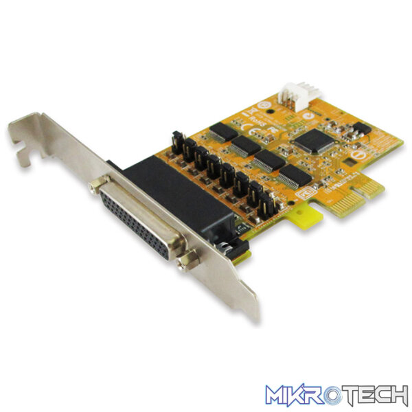 AC-Si6456PH_L Sunix SER6456PH 4-port RS-232 High Speed PCI Express Board with Power Output - Image 1