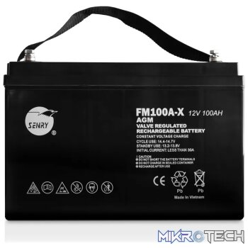 AGM 12V 100Ah DEEP CYCLE BATTERIES - 6 MONTH WARRANTY ONLY!