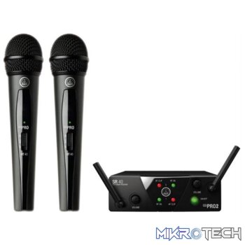 AKG Harman WMS40 Mini Dual Vocal Set Wireless Microphone System