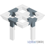 Alustage - Trio 290 4 Way T-Piece - Image 3