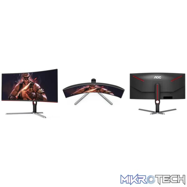 AOC CU34G3S Gaming Monitor|Curved 34 inch|VA QHD 3440 x 144 165Hz|1ms|HDMI DP|VESA|Flicker Free;|Low Blue Mode| FreeSync Premium AOC CU34G3S Gaming Monitor|Curved 34 inch|VA QHD 3440 x 144 165Hz|1ms|HDMI DP|VESA|Flicker Free;|Low Blue Mode| FreeSync Premium