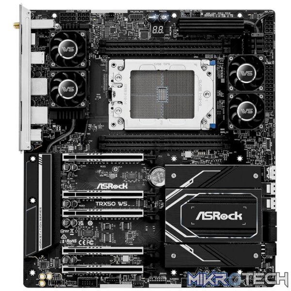 ASRock TRX50 WS AMD TR5 EATX Gaming Motherboard - Image 2