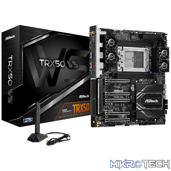 ASRock TRX50 WS AMD TR5 EATX Gaming Motherboard ASRock TRX50 WS AMD TR5 EATX Gaming Motherboard