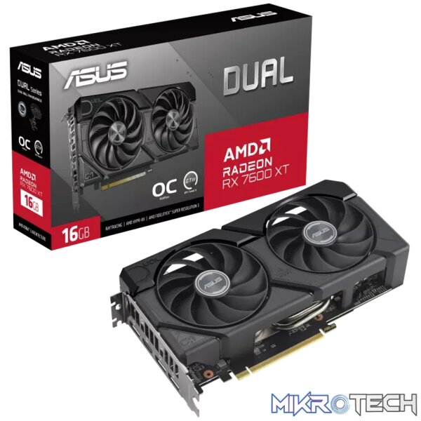 ASUS Dual -RX7600XT-O16G, Radeon RX 7600 XT, 16 GB, GDDR6, 128 bit, 7680 x 4320 pixels, PCI Express 4.0 - Image 14