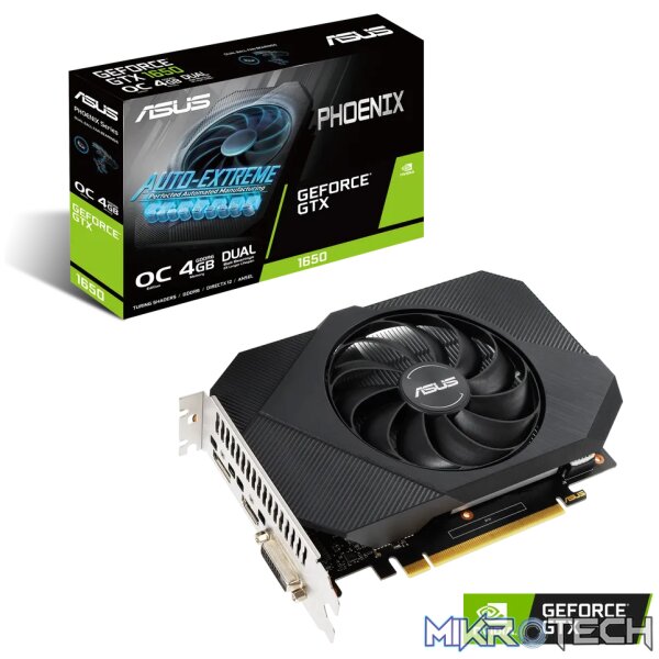 ASUS Phoenix PH-GTX1650-O4GD6-P, GeForce GTX 1650, 4 GB, GDDR6, 128 bit, 7680 x 4320 pixels, PCI Express 3.0 - Image 8