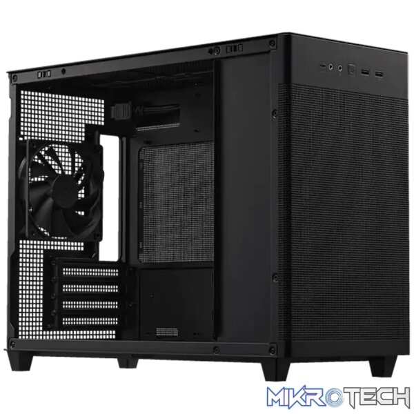 ASUS Prime AP201 MicroATX, Mini Tower, PC, Black, micro ATX, Mini-ITX, 17 cm, 33.8 cm - Image 9