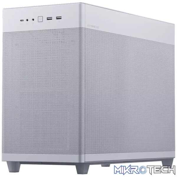 ASUS Prime AP201 MicroATX, Mini Tower, PC, White, micro ATX, Mini-ITX, 17 cm, 33.8 cm - Image 9