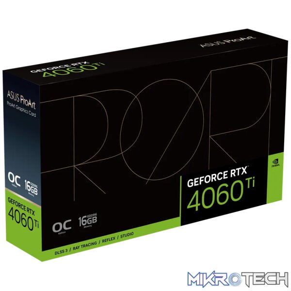 ASUS ProArt -RTX4060TI-O16G, GeForce RTX 4060 Ti, 16 GB, GDDR6, 128 bit, 7680 x 4320 pixels, PCI Express 4.0 - Image 12