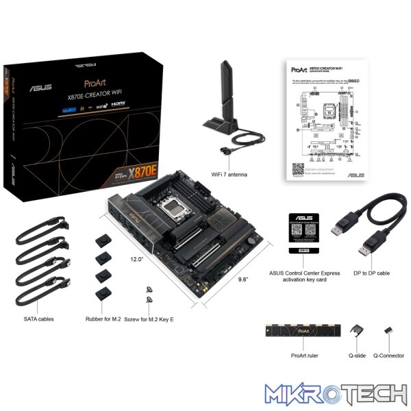 ASUS ProArt X870E-CREATOR WIFI, AMD, Socket AM5, Socket AM5, DDR5-SDRAM, 192 GB, DIMM - Image 10