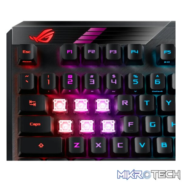 ASUS ROG Claymore II, Full-size (100%), Wired & Wireless, RF Wireless + USB, Mechanical, RGB LED, Black - Image 9