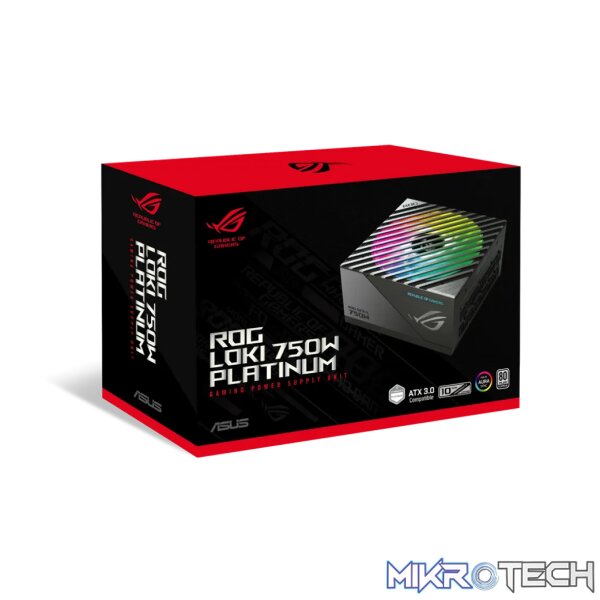 ASUS ROG Loki SFX-L 750W Platinum, 750 W, 100 - 240 V, 110 W, 750 W, 110 W, 9.6 W - Image 12