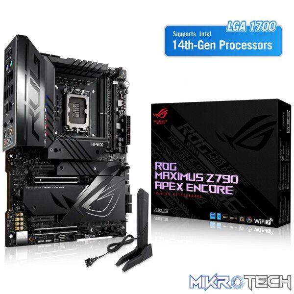 ASUS ROG MAXIMUS Z790 APEX ENCORE, Intel, LGA 1700, Intel® Celeron®, Intel® Core™ i3, Intel® Core™ i5, Intel® Core™ i7, Intel® Core™ i9,..., DDR5-SDRAM, 96 GB, DIMM - Image 42