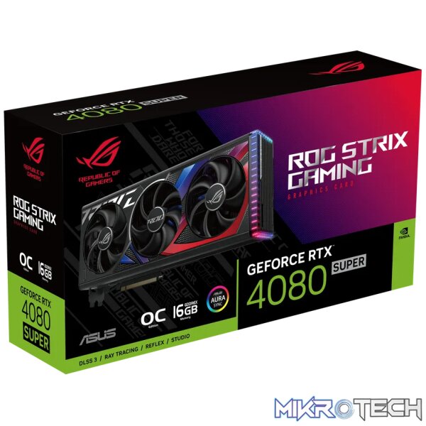 ASUS ROG -STRIX-RTX4080S-O16G-GAMING, GeForce RTX 4080 SUPER, 16 GB, GDDR6X, 256 bit, 7680 x 4320 pixels, PCI Express 4.0 - Image 24
