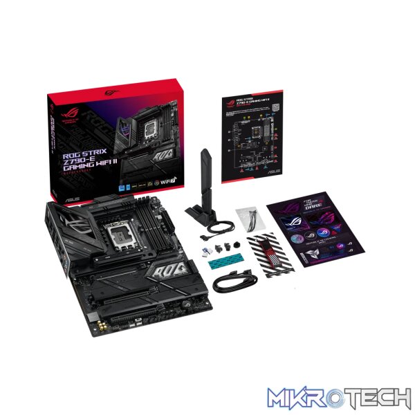 ASUS ROG STRIX Z790-E GAMING WIFI II, Intel, LGA 1700, Intel® Celeron®, Intel® Core™ i3, Intel® Core™ i5, Intel® Core™ i7, Intel® Core™ i9,..., DDR5-SDRAM, 192 GB, DIMM - Image 30