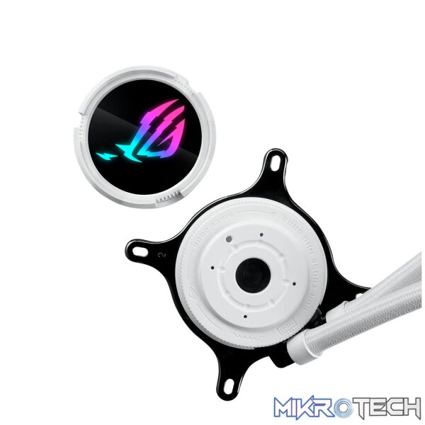 ASUS ROG Strix LC III 360 ARGB White Edition, Liquid cooling kit, 12 cm, 36 dB, 70.38 cfm, White - Image 8