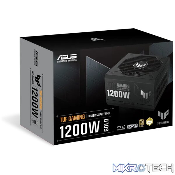 ASUS TUF GAMING 1200W Gold, 1200 W, 100 - 240 V, 130 W, 1188 W, 130 W, 9.6 W - Image 12