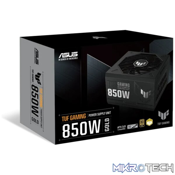ASUS TUF Gaming 850W Gold, 850 W, 100 - 240 V, 130 W, 850 W, 130 W, 9.6 W - Image 11