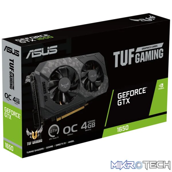 ASUS TUF Gaming TUF-GTX1650-O4GD6-P-V2-GAMING, GeForce GTX 1650, 4 GB, GDDR6, 128 bit, 7680 x 4320 pixels, PCI Express 3.0 - Image 14
