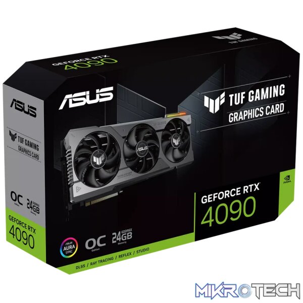 ASUS TUF Gaming TUF-RTX4090-O24G-GAMING, GeForce RTX 4090, 24 GB, GDDR6X, 384 bit, 7680 x 4320 pixels, PCI Express 4.0 - Image 11