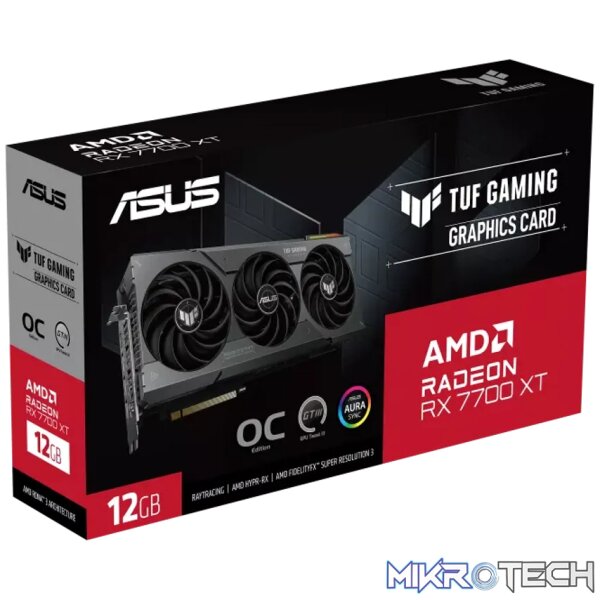 ASUS TUF Gaming TUF-RX7700XT-O12G-GAMING, Radeon RX 7700 XT, 12 GB, GDDR6, 192 bit, 7680 x 4320 pixels, PCI Express 4.0 - Image 13