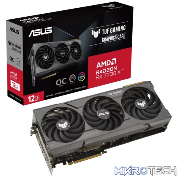 ASUS TUF Gaming TUF-RX7700XT-O12G-GAMING, Radeon RX 7700 XT, 12 GB, GDDR6, 192 bit, 7680 x 4320 pixels, PCI Express 4.0 - Image 14