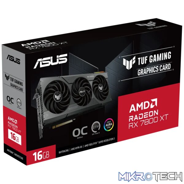 ASUS TUF Gaming TUF-RX7800XT-O16G-GAMING, Radeon RX 7800 XT, 16 GB, GDDR6, 256 bit, 7680 x 4320 pixels, PCI Express 4.0 - Image 15